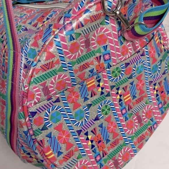 Bari Lynn silver candy print duffel bag - Picture 4 of 6